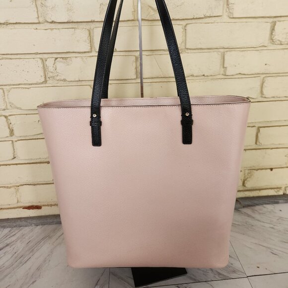 Kate Spade NY Grand Street Pink & Black Tote Bag Xl - Picture 3 of 16